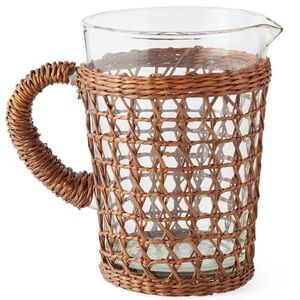 NWT New with Tags Serena and Lily Cayman Seagrass Wrapped Pitcher